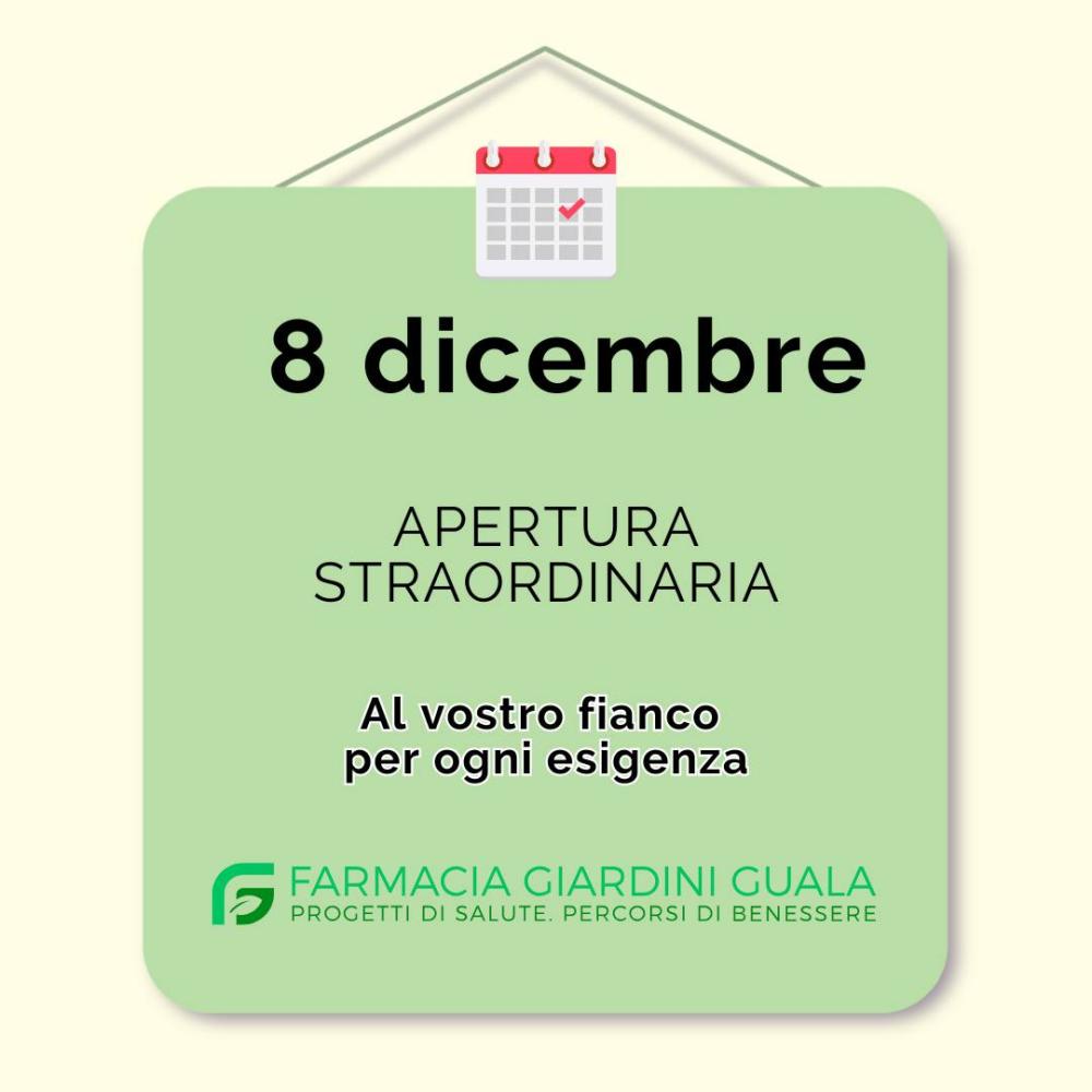 8 DICEMBRE APERTURA STRAORDINARIA